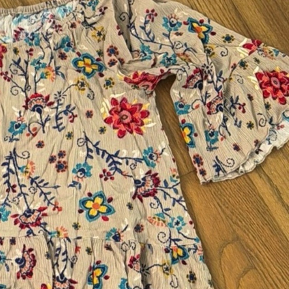 Floral Cropped Top L | Off shoulder cropped top L - Picture 4 of 5